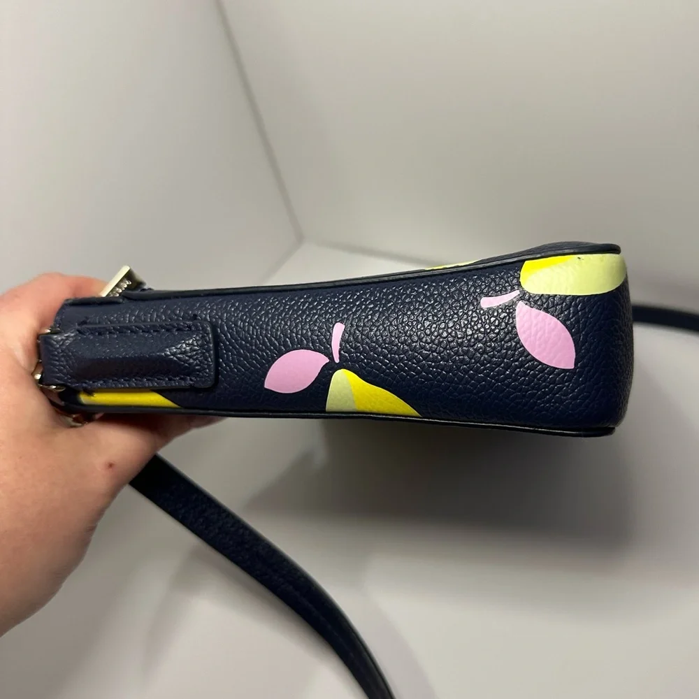 Kate Spade EUC Margaux Lemons Grained Leather Convertible Crossbody